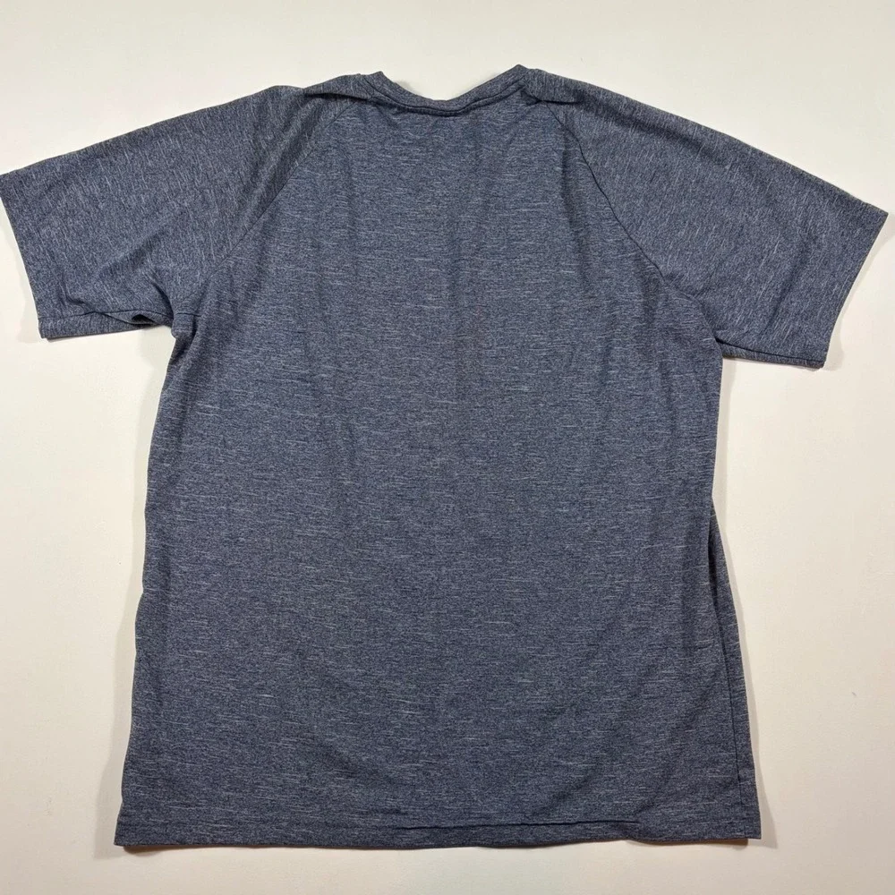Nike Swim Shirt Mens Medium Dri-FIT UPF 40+ Heathered Blue Performance